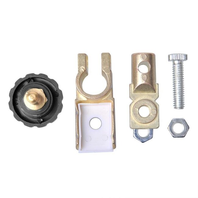 ProPlus Accupoolklem met stroomonderbreker - Ø 17,5 mm - Minpool - Anti-diefstal - 125A/500A - 6-24V