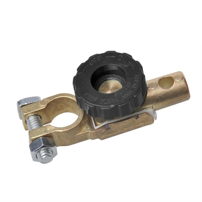 ProPlus Accupoolklem met stroomonderbreker - Ø 17,5 mm - Minpool - Anti-diefstal - 125A/500A - 6-24V