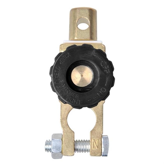 ProPlus Accupoolklem met stroomonderbreker - Ø 17,5 mm - Minpool - Anti-diefstal - 125A/500A - 6-24V