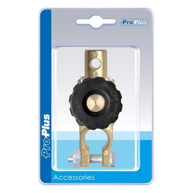 ProPlus Accupoolklem met stroomonderbreker - Ø 17,5 mm - Min pool - 12 stuks