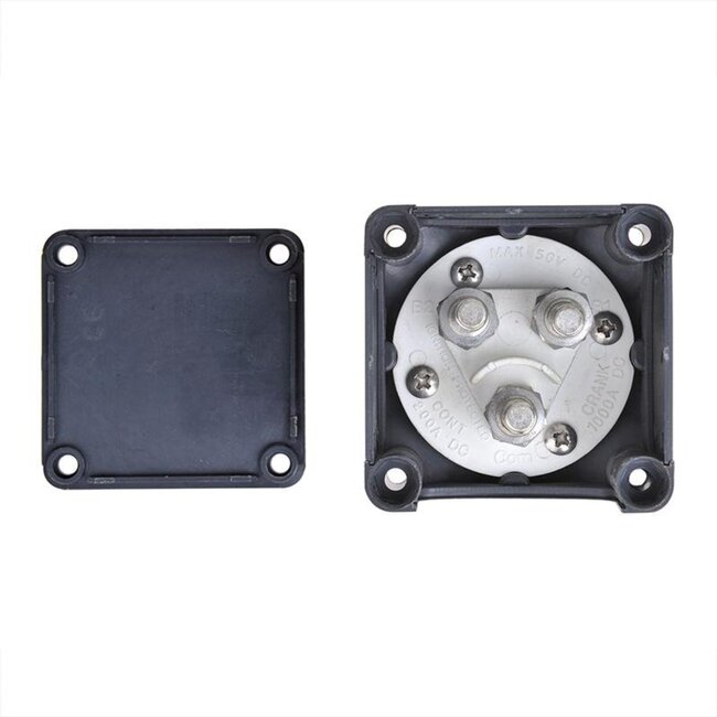 ProPlus Hoofdstroomschakelaar - 1-2-BOTH-OFF - 12-48 Volt - 275/1250 Ampère - Opbouw