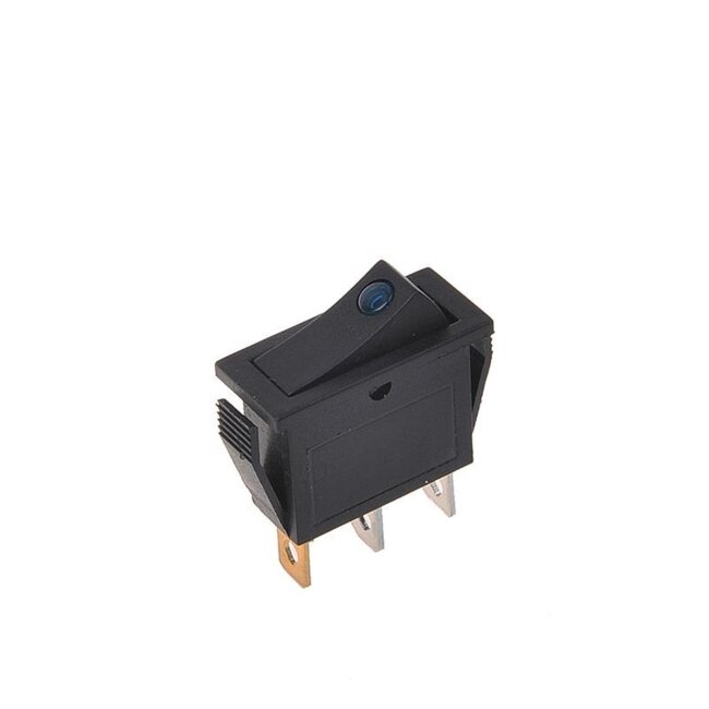 ProPlus Wipschakelaar LED - 10 x 25 mm - 12/24V - Max. 10A - Blauw