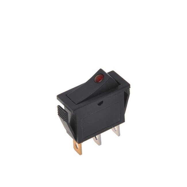ProPlus Wipschakelaar LED - 10 x 25 mm - 12/24V - Max. 10A - Rood