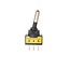 ProPlus LED tuimelschakelaar - 12V - 20A - Rood - 12 x 27 mm