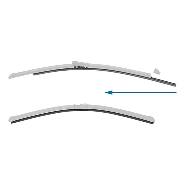 ProPlus Vervangrubbers ruitenwisser voor campers - verstelbaar - 800 mm - 2 stuks - na 2012