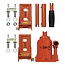 Purple Line Hydraulische caravankrik - 2-traps ontwerp - 2000 kg - Oranje - Staal