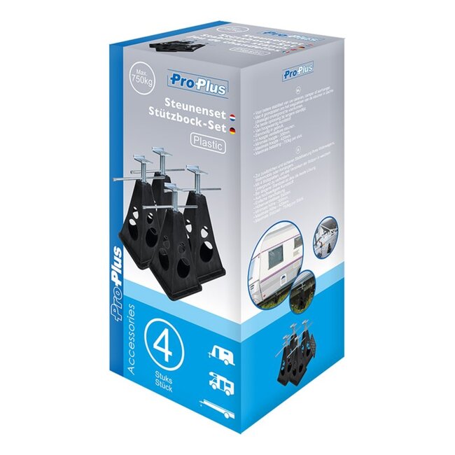 ProPlus Steunenset - Kunststof - Verstelbaar - 300-420 mm - 4 stuks