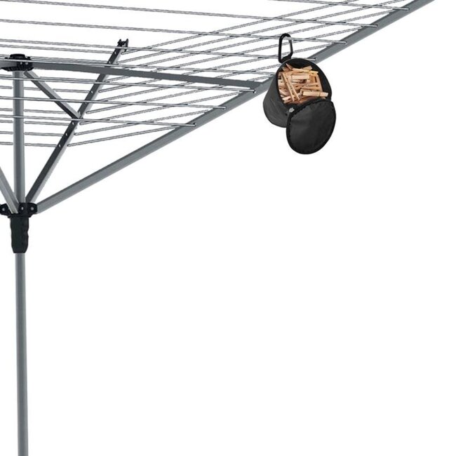 ProPlus Wasknijperzak - Karabijnhaak - Compact - Zwart - Ø 140 mm x 170 mm