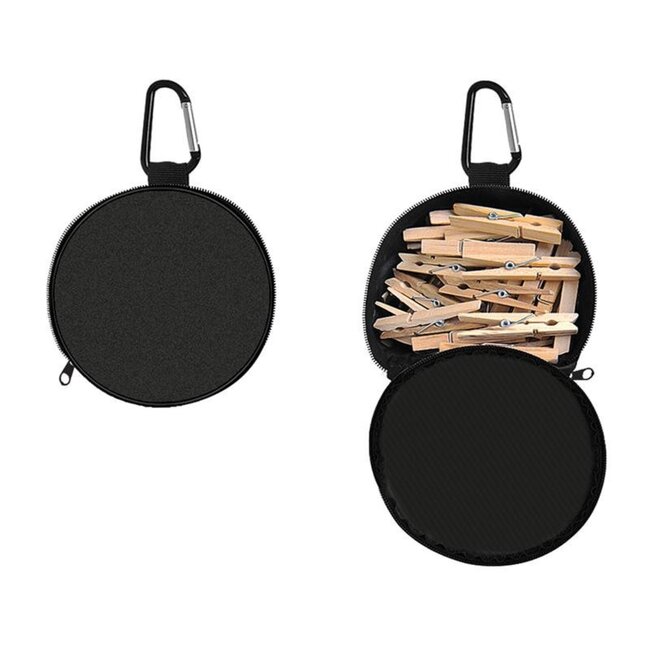 ProPlus Wasknijperzak - Karabijnhaak - Compact - Zwart - Ø 140 mm x 170 mm