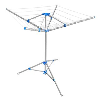 ProPlus Compacte 4-armige droogmolen - Ø 150 x 140 cm - Inclusief voet, haringen en draagtas