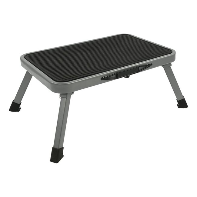 ProPlus Vouwbaar opstapje - 1 trede - metaal - antislip - 150 kg draagkracht - compact