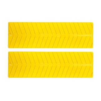 ProPlus Antislipmat auto - geribbeld - 740 x 225 mm - geel - set van 2