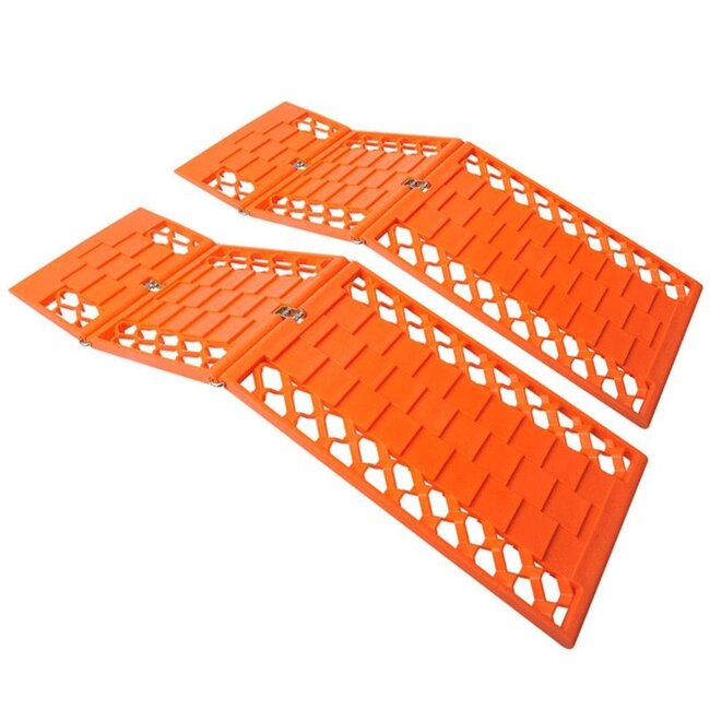 ProPlus Opvouwbare antislipmat - auto - 600 x 175 mm - oranje - set van 2
