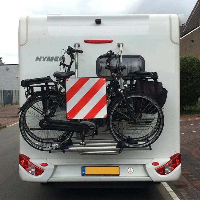 ProPlus Markeringsbord aluminium - 50x50 cm - Geschikt voor Italië - Verplicht bij fietsvervoer