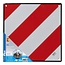 ProPlus Aluminium markeringsbord - 50 x 50 cm - Rood-witte strepen - Geschikt voor Spanje