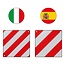 ProPlus Markeringsbord - Aluminium - Reflecterend - Geschikt voor Italië en Spanje - 50 x 50 cm