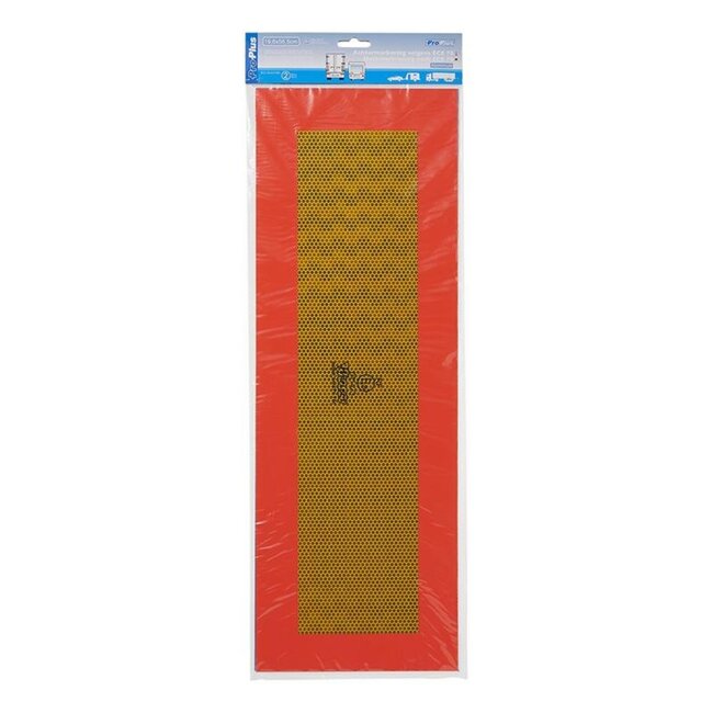 ProPlus Markeringsticker caravan - reflecterend geel - 56 x 20 cm - set van 2