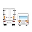 Pro Plus Aluminium ECE 70 - Markering Caravan - Trailer per Set - 2 stuks