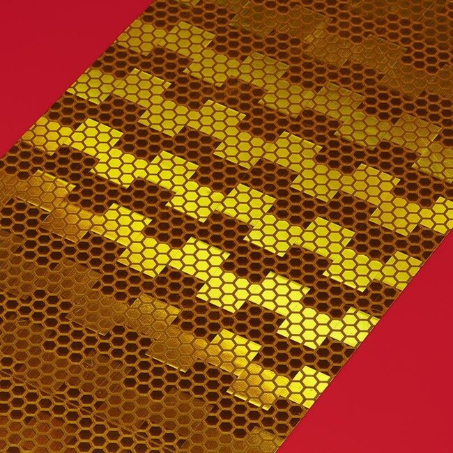 ProPlus Markering caravan/trailer - aluminium - reflecterend geel/oranje - set van 2