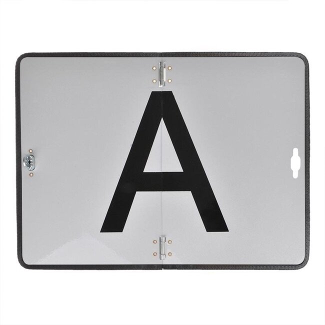 Pro Plus Markeringsbord - Aluminium "A Bord" - Reflecterend - Inklapbaar en Omklapbaar - 30 x 40 cm