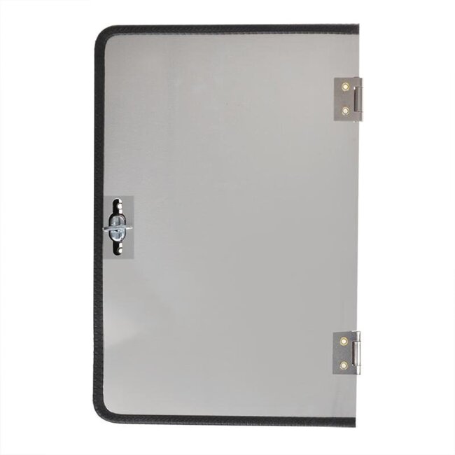 ProPlus Inklapbaar markeringsbord - reflecterend aluminium - 30 x 40 cm - wit met zwarte rand