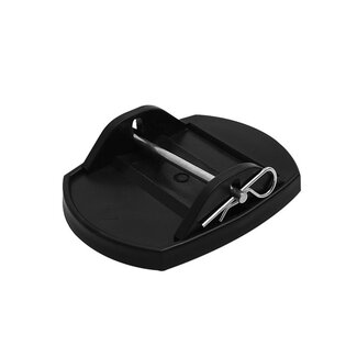 ProPlus Stabilisatievoet met metalen pen - 175 x 140 mm - zwart - duurzame kwaliteit kunststof