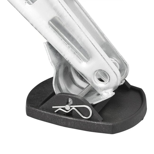 ProPlus Stabilisatievoeten met metalen pen - 175 x 140 mm - zwart - set van 4