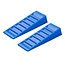 ProPlus Oprijblok leveller set - lichtgewicht kunststof - UV-bescherming - 145 x 415 x 75 mm - blauw - 2 stuks