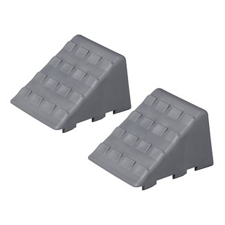 ProPlus Sterke wielkeggen - grijs - 2 stuks - maximale veiligheid - anti-slip groeven
