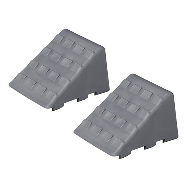 ProPlus Sterke wielkeggen - grijs - 2 stuks - maximale veiligheid - anti-slip groeven