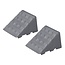 ProPlus Sterke wielkeggen - grijs - 2 stuks - maximale veiligheid - anti-slip groeven