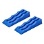 ProPlus Oprijblok set - 3 niveaus - lichtgewicht kunststof - blauw - 2 stuks