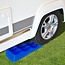 ProPlus Oprijblok set - 3 niveaus - lichtgewicht kunststof - blauw - 2 stuks