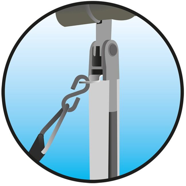 ProPlus Stormbandset voor luifels - 2 spanbanden - 6-delig - 300 cm