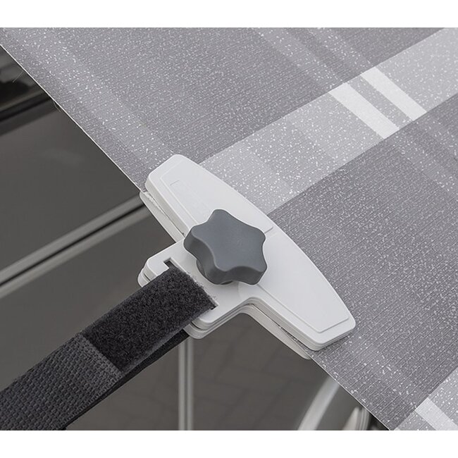 ProPlus Luifel bevestigingsclips - anti-flapperen - zwart - set van 2