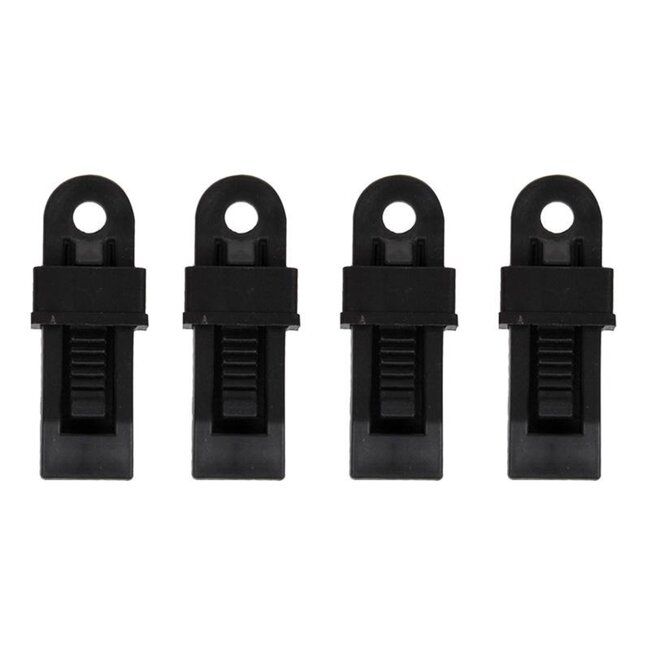 ProPlus Tenttapijtclips - Klem Model - Versterkte Grip - 83 x 32 x 21 mm - 4 stuks