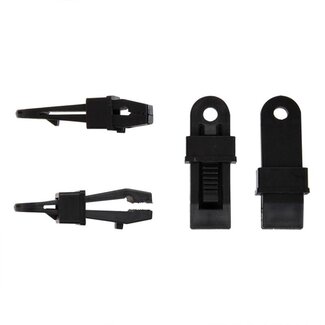 ProPlus Tenttapijtclips - Klem Model - Versterkte Grip - 83 x 32 x 21 mm - 4 stuks