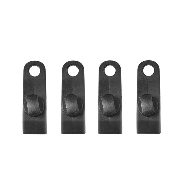 ProPlus Tenttapijt clips - schroefmodel - stevige grip - 83 x 28 x 21 mm - 4 stuks
