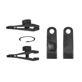 ProPlus Tenttapijt clips - schroefmodel - stevige grip - 83 x 28 x 21 mm - 4 stuks