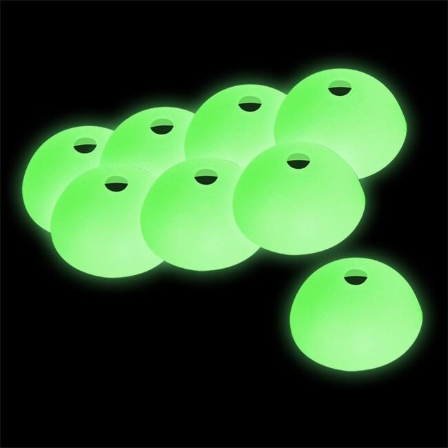 ProPlus Haringbeschermkapjes - Glow in the Dark - Ø 55 x 30 mm - Set van 8 stuks