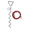 Pro Plus Aanlegspiraal - Hondenpen met Handvat, Ring en 4.5 meter Kabel - Lengte 40 cm Pro Plus Aanlegspiraal - Hondenpen met Handvat, Ring en 4.5 meter Kabel - Lengte 40 cm
