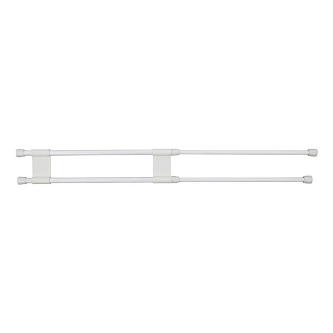 ProPlus Uitschuifbare vastzetstang - dubbel - 41-71 cm - wit