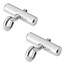 ProPlus Eindstop voor tentrail - Ø 8-10 mm - multifunctioneel - 2 stuks