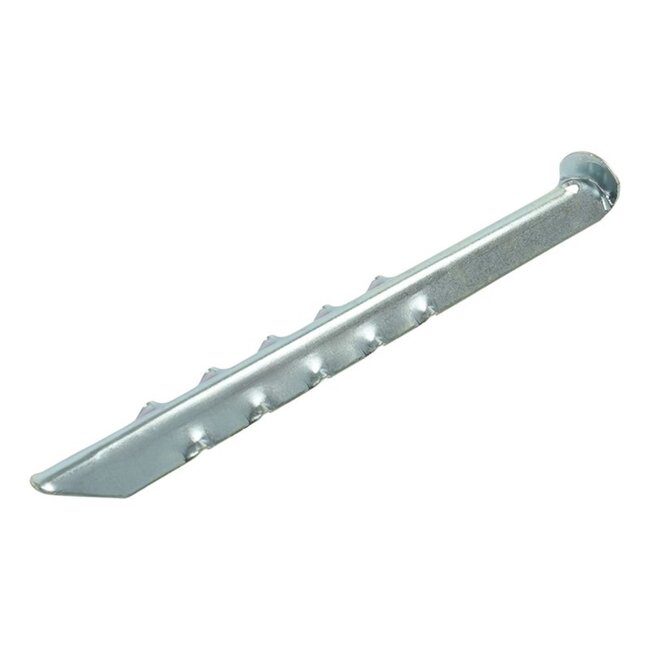 ProPlus Geribbelde stalen tentharing - 30 cm - ideaal voor zachte bodems