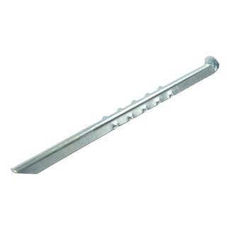 ProPlus Geribbelde stalen tentharing - 40 cm - Zilver - Voor zachte bodems