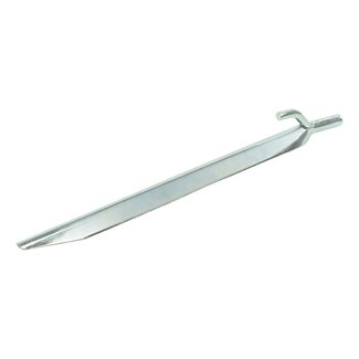 ProPlus Halfronde stalen tentharing met haak - 25 cm - zilver - geschikt voor zachte bodems