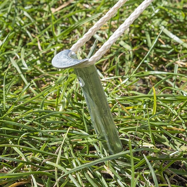 ProPlus Halfronde stalen tentharing - 22 cm - ideaal voor zachte bodems