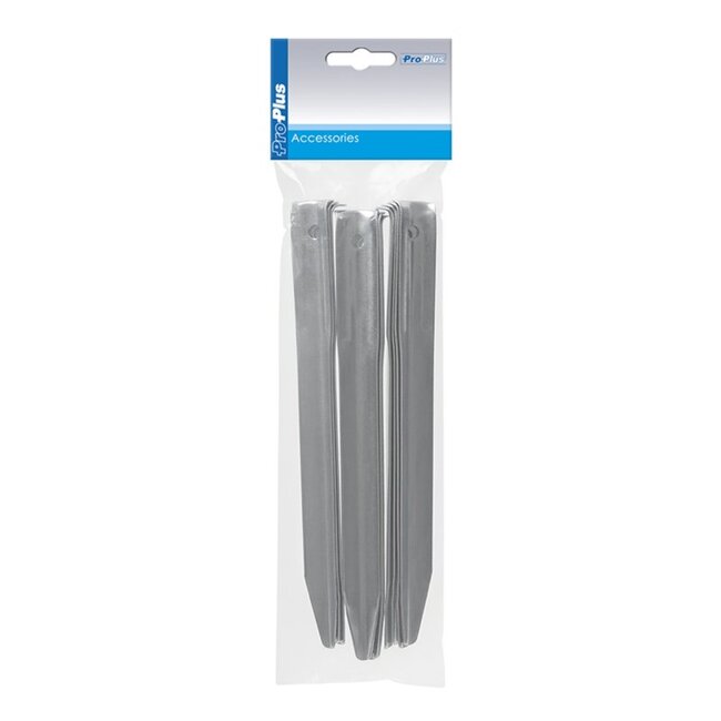 ProPlus Tentharingen - Halfrond Metaal - 22 cm - Set van 10 stuks