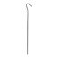 ProPlus Tentharing met open oog - metaal - 22 cm - geschikt voor zachte bodems