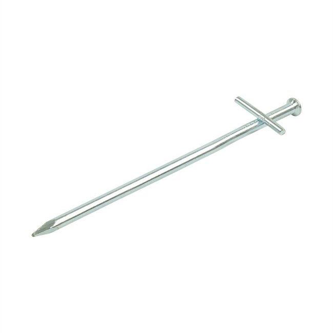 ProPlus Rotspen met dwarspen - staal - 17 cm - zilver - voor harde bodem